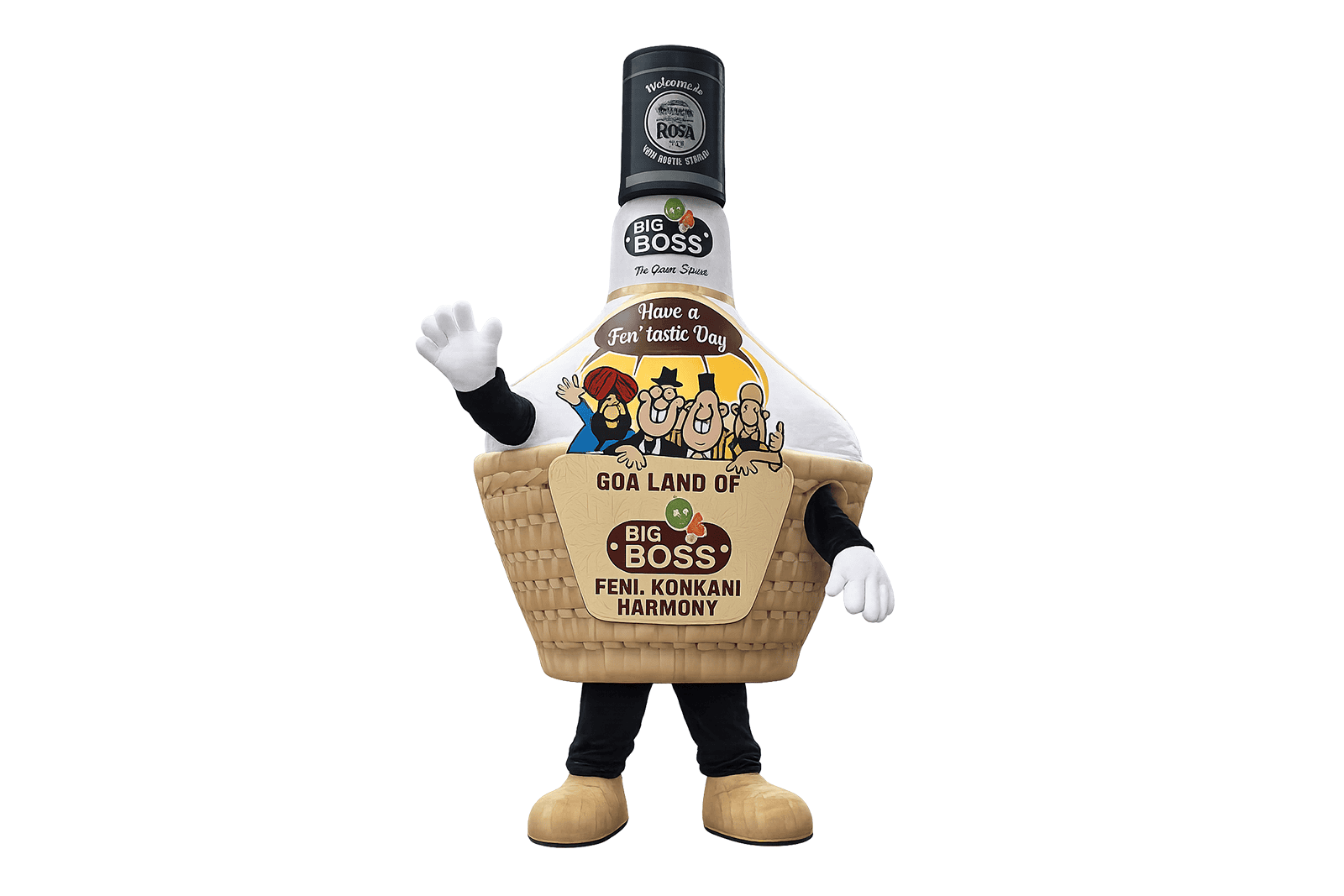 bottle shape mascot custume